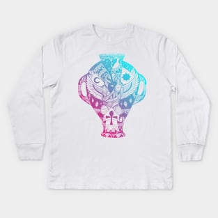 Dual Color Divine Lovers Amphora Kids Long Sleeve T-Shirt